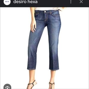 Citizens of Humanity Kelly #063 Cropped Jeans Sz 24 Stretch Low Waist Y2K Boho